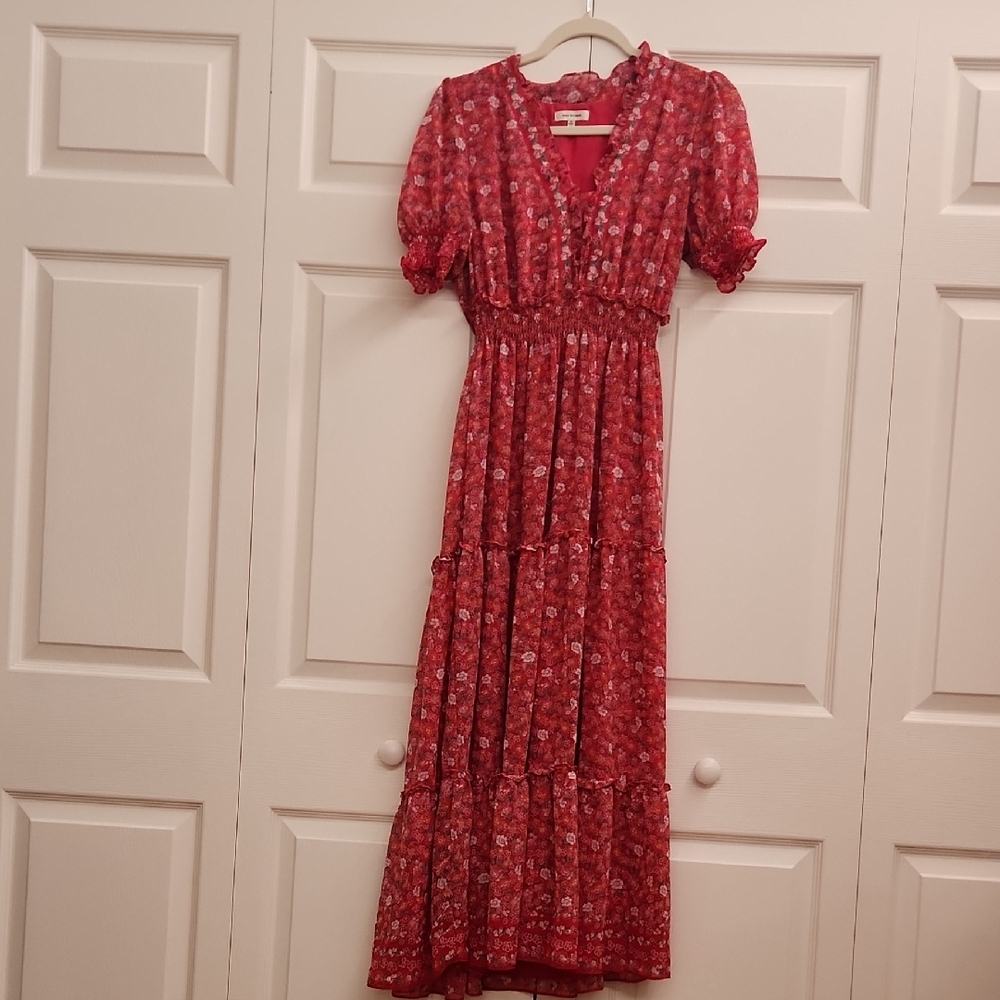 Floral Pink Maxi Dress